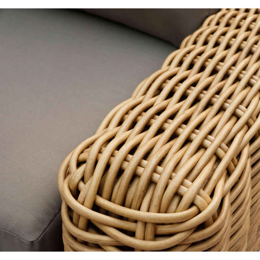 Salotto da Giardino 5 posti con Tavolino in Alluminio,Wicker – RALPHIE