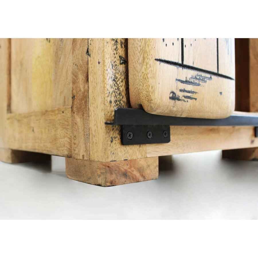 Libreria per soggiorno Industrial in Legno cm 50x40x180 – RICK