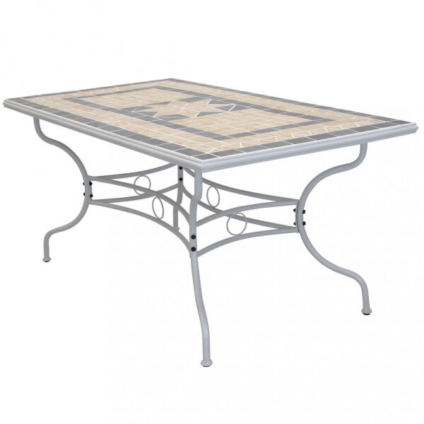 Tavolo da Giardino con piano in Mosaico 160×90 – NEVIL