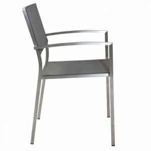 Poltrona da Giardino Impilabile in Acciaio,Textilene cm 56x54x83 – DOLPH