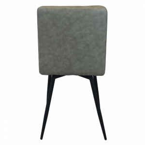 Sedia per Sala da Pranzo in Ecopelle,Metallo cm 40x41x89 – ELEONORE