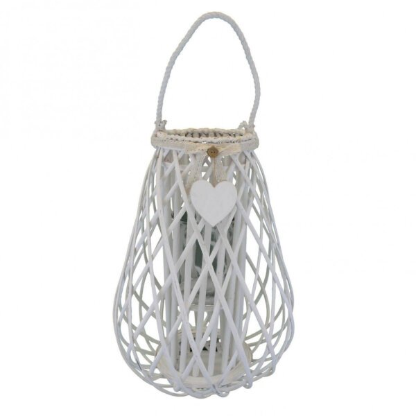 Lanterna in Vimini Rotonda in Vimini,Vetro cm 36x36x53 – TREV