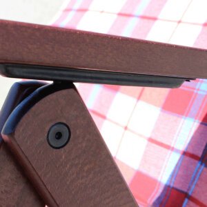 Poltrona Sdraio 4 posizioni con cuscino in Cotone,Legno cm 84x75x110 – PERCY