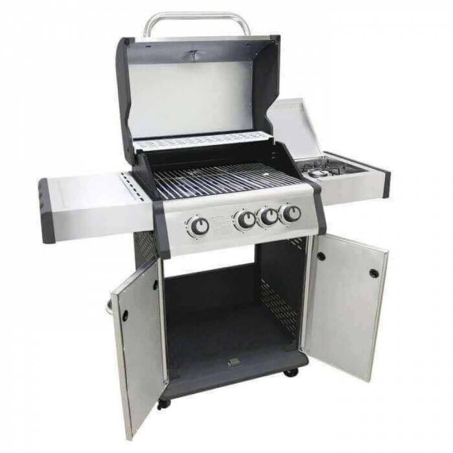 Barbecue 3 fuochi + 1 in Acciaio cm 122x57x114 – CHIANY