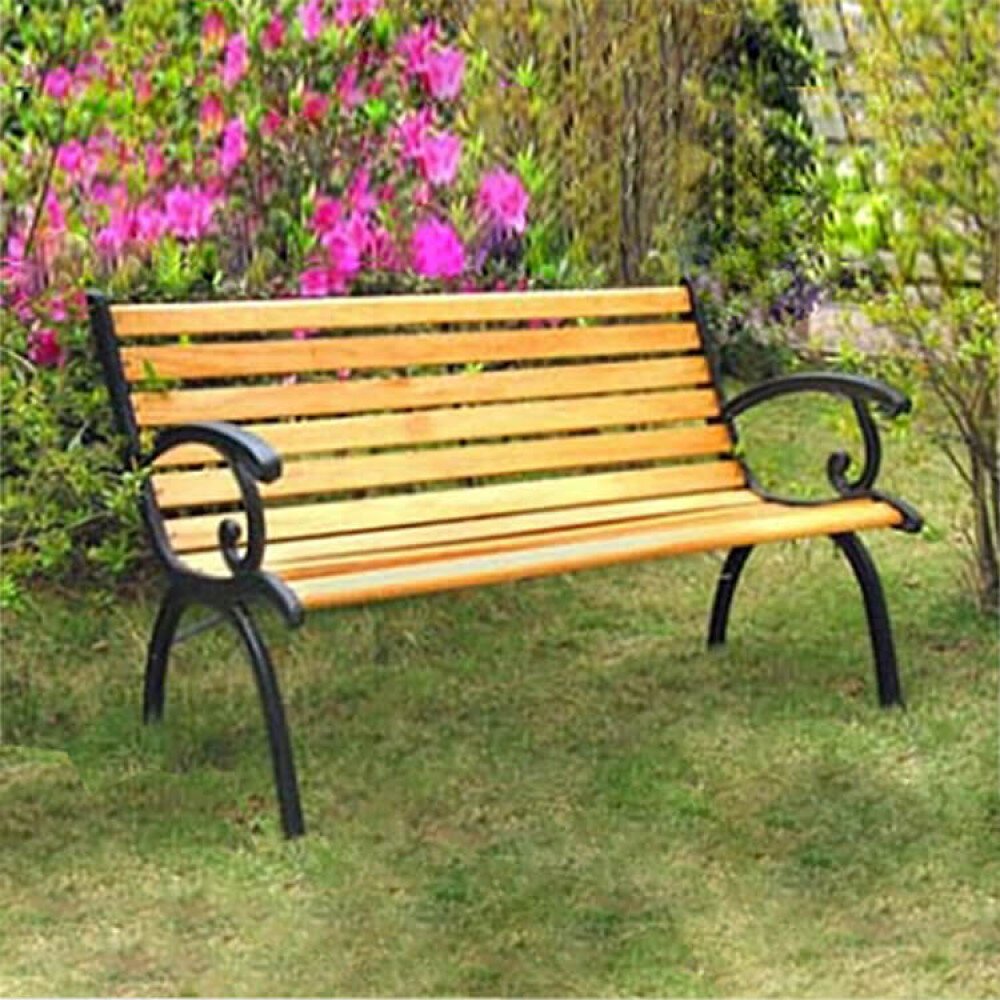 Panca da giardino in ghisa e in Legno,Ghisa cm 126x77x60 – GOSSE