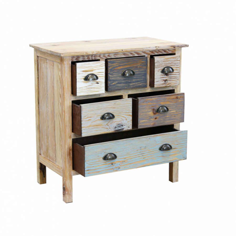 Cassettiera colorata in Legno cm 75x40x78 – FREDDY
