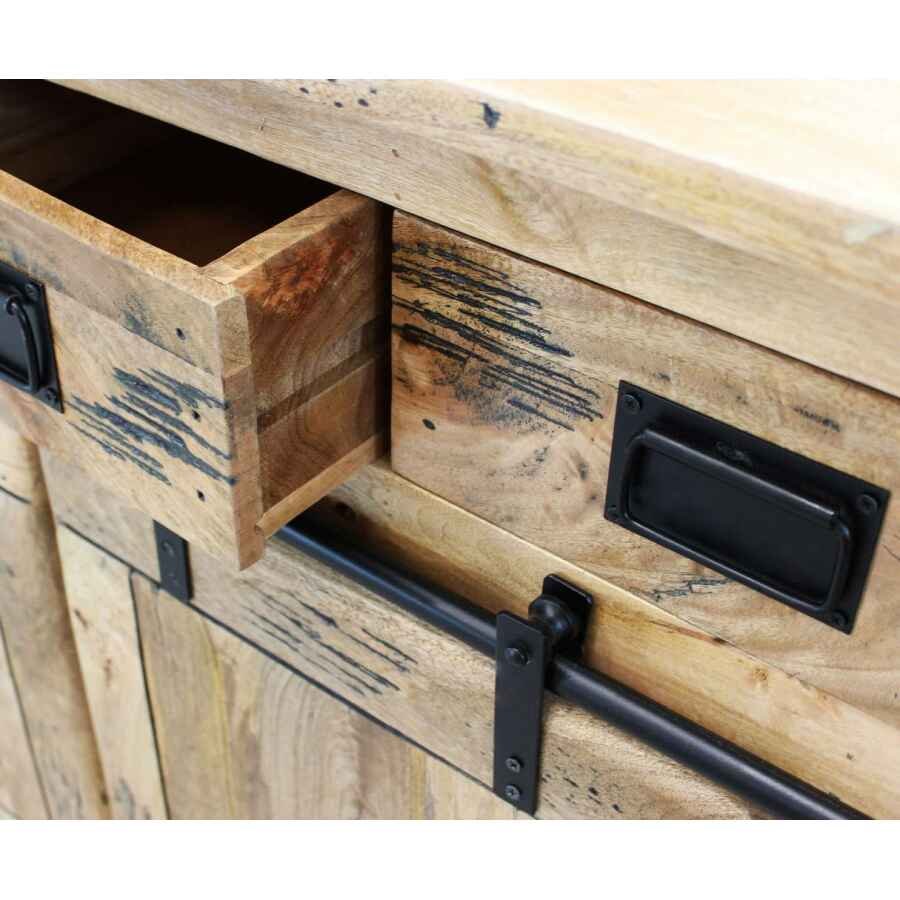 Madia per soggiorno Industrial in Legno cm 150x45x90 – RICK