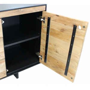 Madia 2 ante 3 cassetti in Pino riciclato cm 150x48x76 – MANSEL