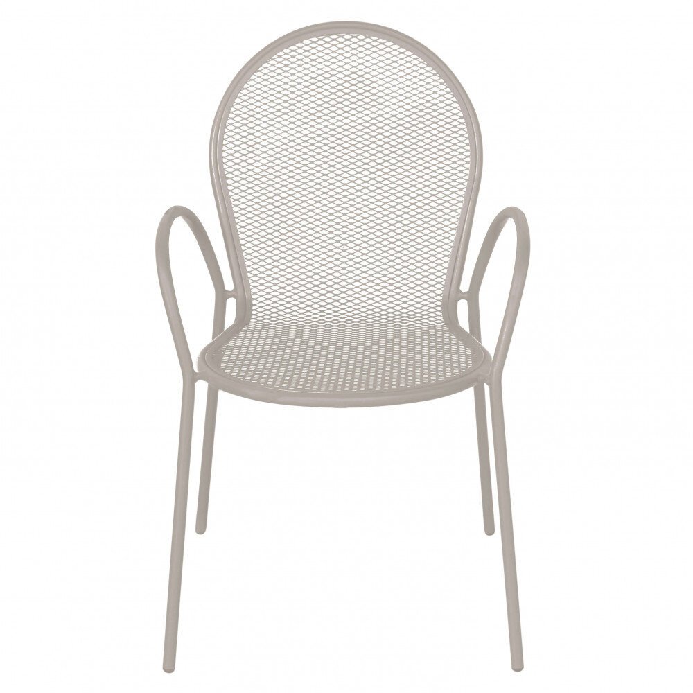 Poltrona da Giardino Impilabile in Acciaio cm 51x61x90 – JOEL