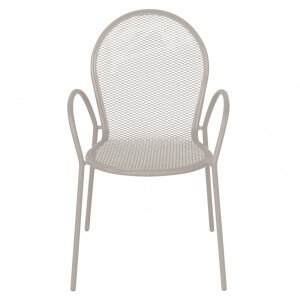 Poltrona da Giardino Impilabile in Acciaio cm 51x61x90 – JOEL