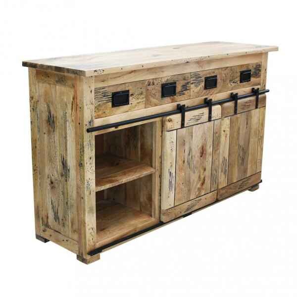 Madia per soggiorno Industrial in Legno cm 150x45x90 – RICK
