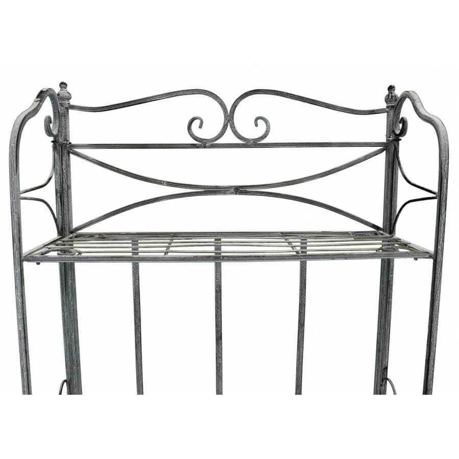Eatagere 3 piani bianco ossidato in Acciaio cm 61x32x117 – NARDI