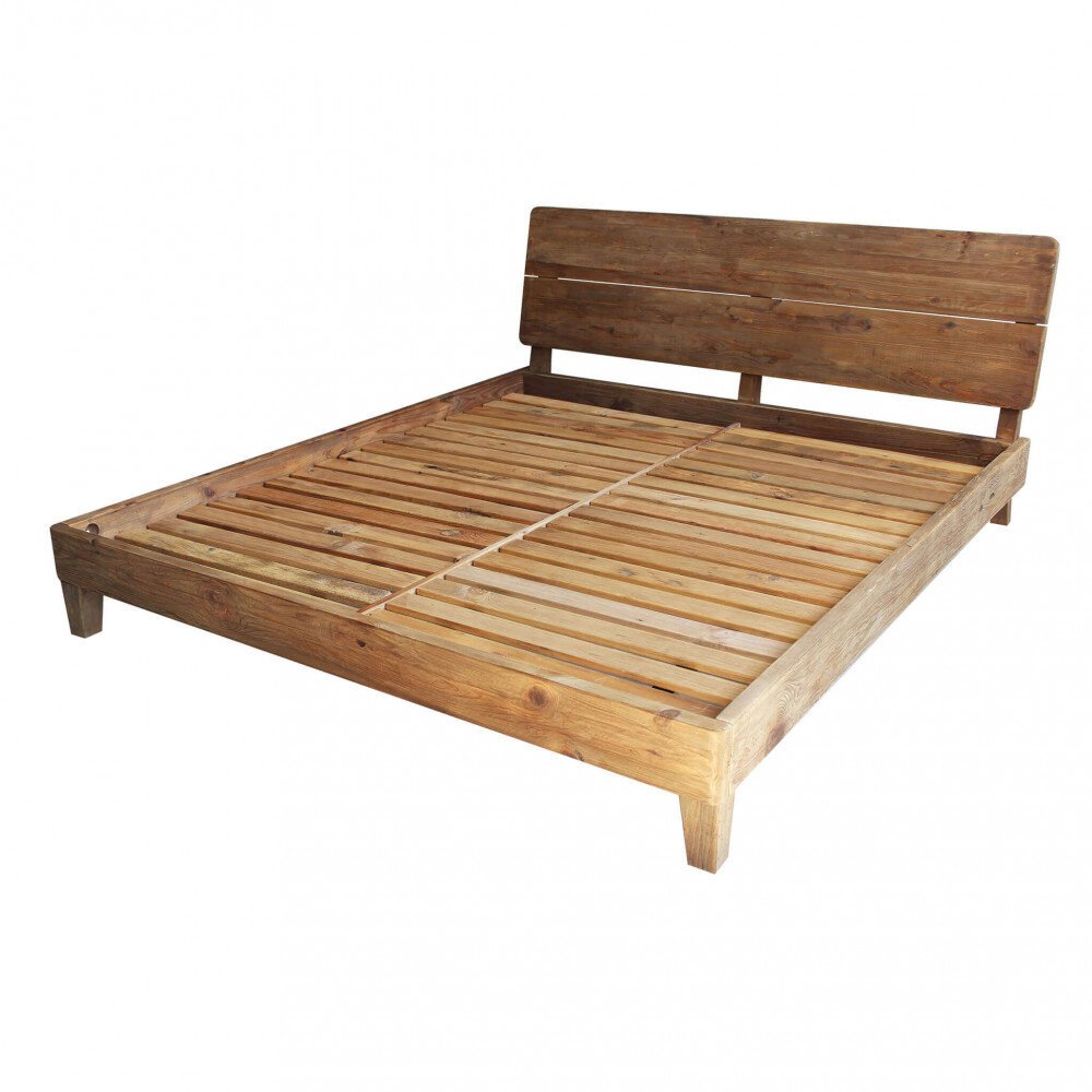 Letto Industrial in Pino riciclato cm 223x191x90 – PINE