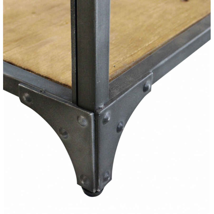 Appendiabiti con panca in Acciaio,Legno cm 63,5x41x191 – ERLE