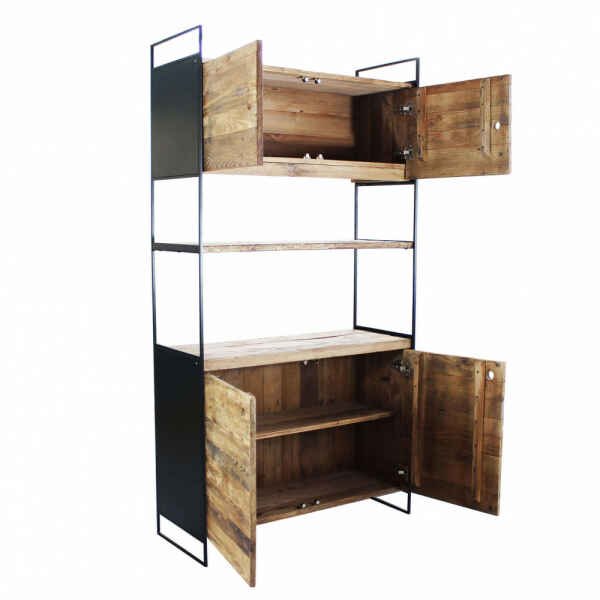Credenza in Pino riciclato cm 99x40x190 – DARDEN
