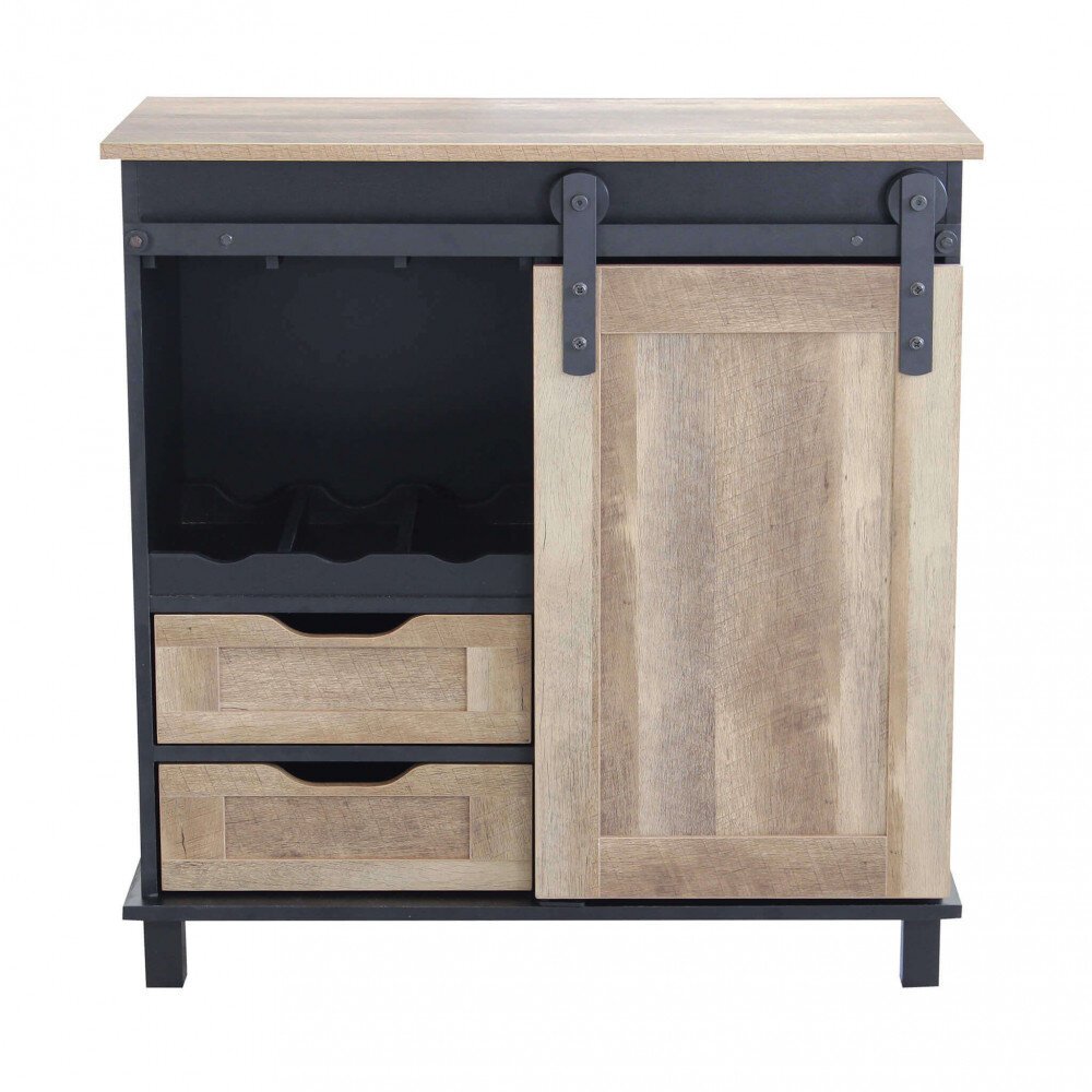 Madia per soggiorno Industrial in Legno,Acciaio cm 80x40x82 – TREY