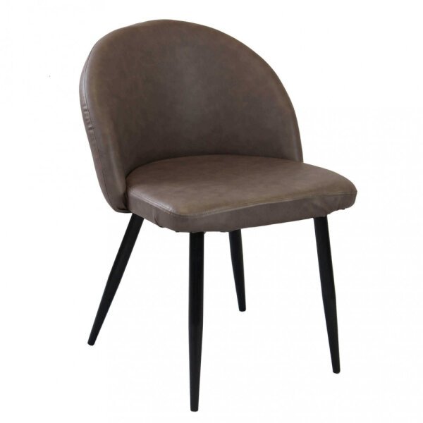 Poltrona per Sala da Pranzo in Ecopelle,Metallo cm 44x47x78 – POO