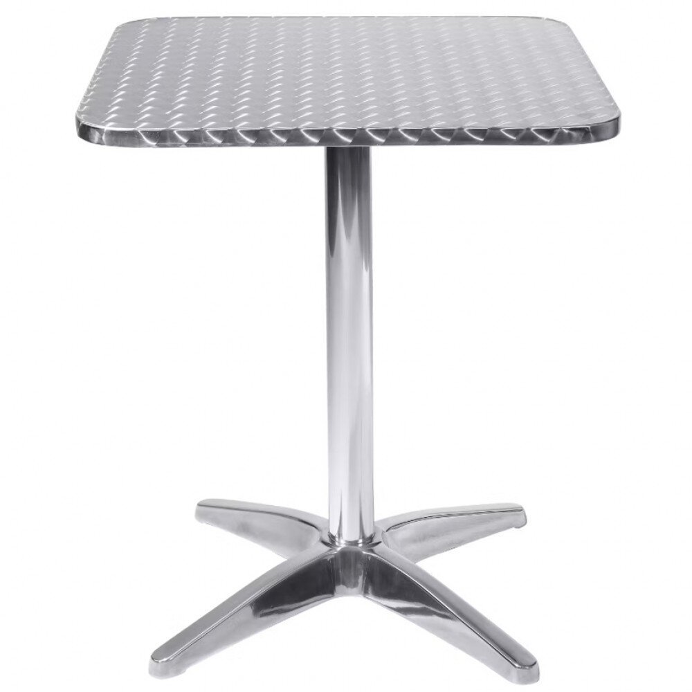 Tavolo Quadrato a Colonna e Alluminio cm 60×60 – TAD