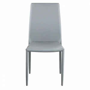 Sedia da Pranzo Moderna in Ecopelle,Acciaio cm 41x43x90 – RACHEL