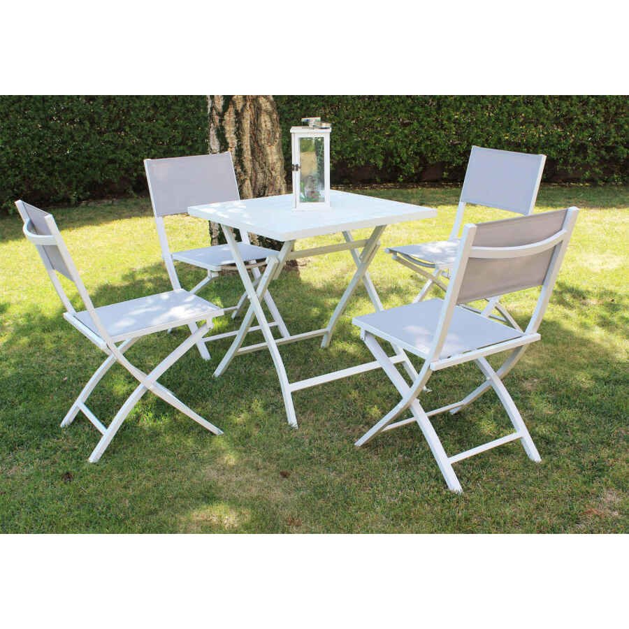 Sedia da Giardino Pieghevole in Alluminio,Textilene cm 58x46x85 – NIVEK