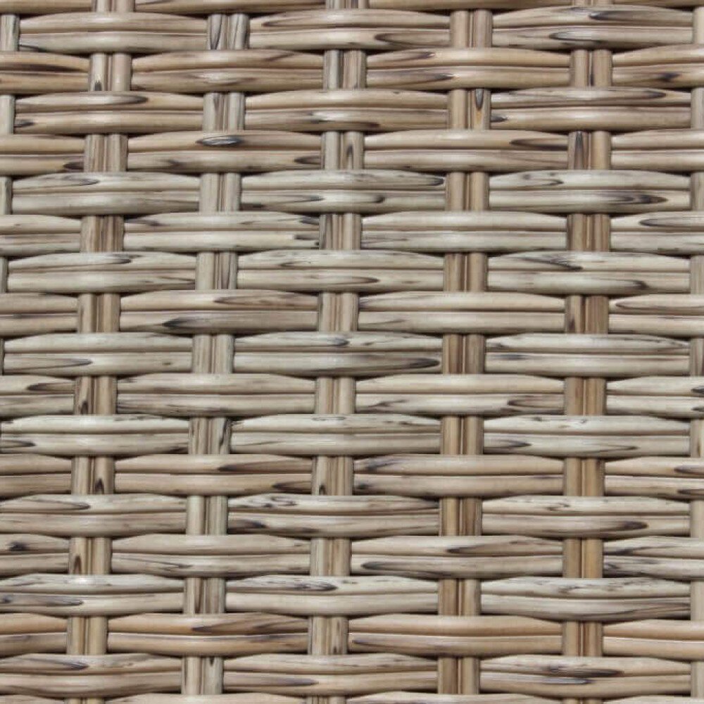 Tavolo intreccio e piano in vetro 150×90 – AXEL