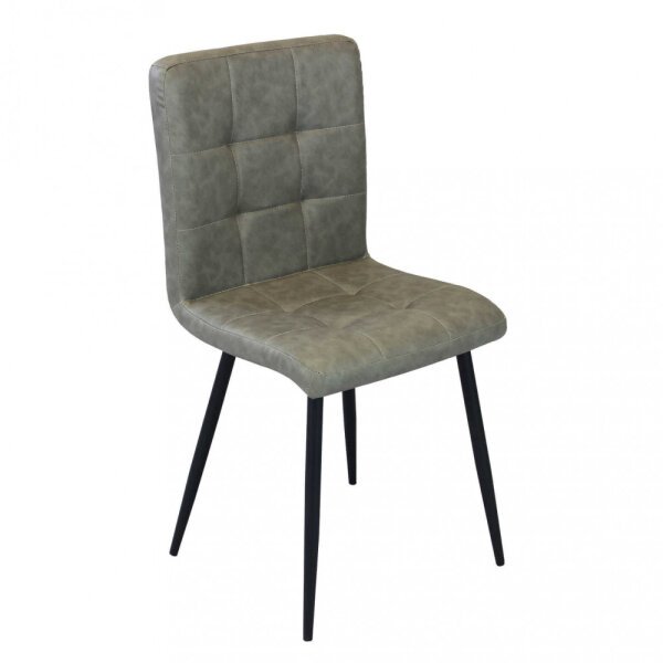 Sedia per Sala da Pranzo in Ecopelle,Metallo cm 40x41x89 – ELEONORE