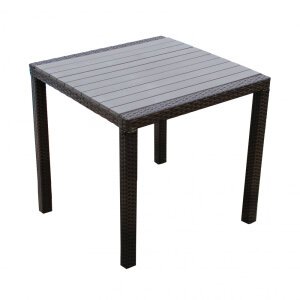 Tavolo da Giardino con Rattan Sintetico cm 80×80 – CORBIN