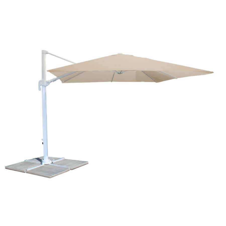 Ombrellone da Giardino decentrato 3×3 in alluminio,poliestere – IVAN