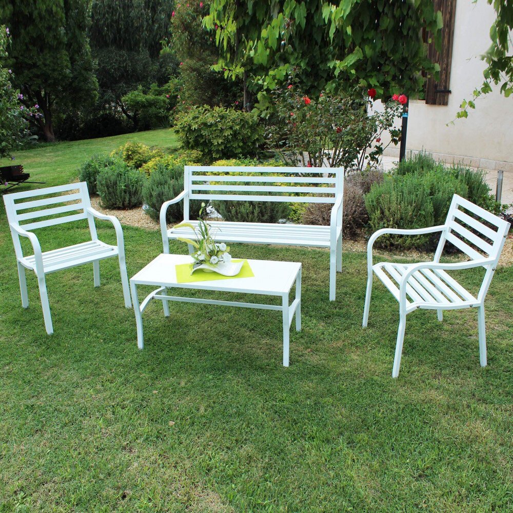 Poltrona da Giardino in Acciaio,Acciaio cm 60x80x56 – BRENT