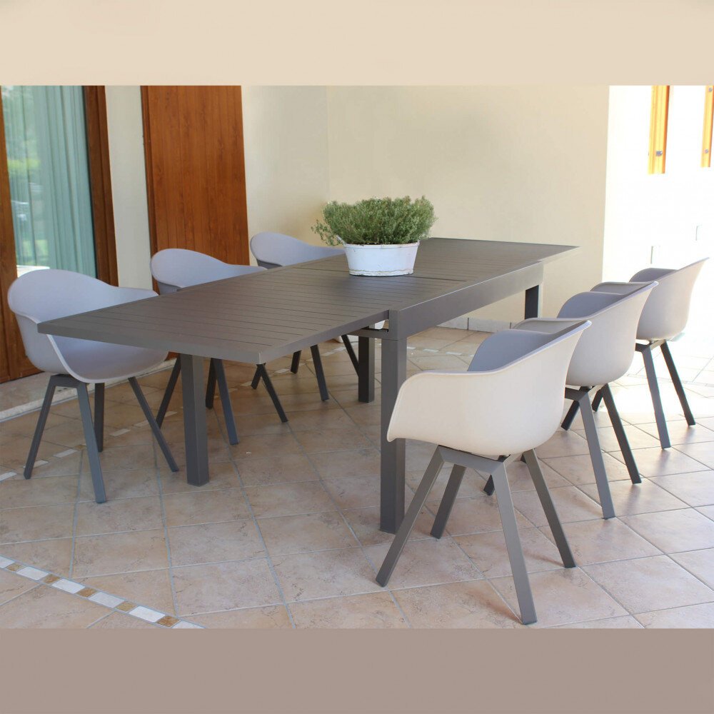 Poltrona da Giardino in Plastica,Alluminio cm 63x55x79 – CLARK