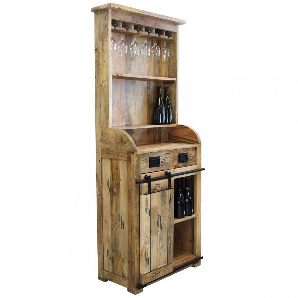 Credenza per soggiorno Industrial in Legno cm 80x40x190 – RICK