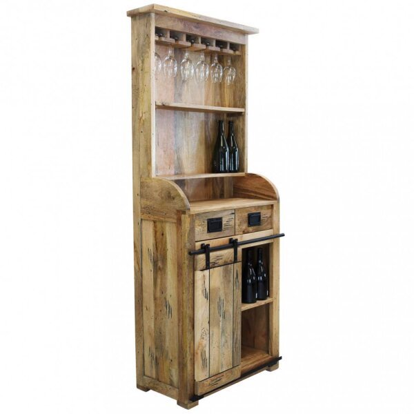 Credenza per soggiorno Industrial in Legno cm 80x40x190 – RICK