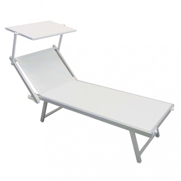 Lettino mare prendisole Pieghevole in Alluminio,Textilene cm 186x61x38 – BOSS