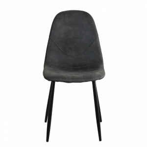 Sedia Moderna per tavolo da Pranzo in Ecopelle,Metallo cm 40x42x84,5 – UP