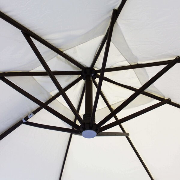Ombrellone da Giardino decentrato 3×3 in legno,poliestere – BRENTA