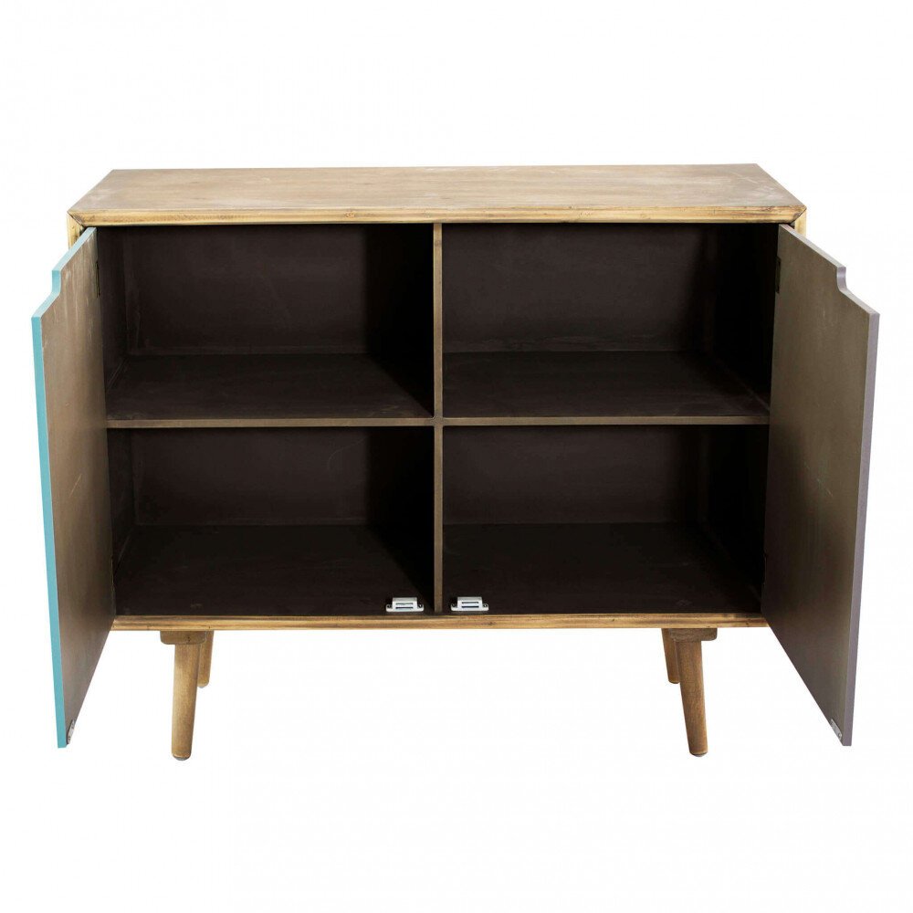 Mobiletto multicolore in Legno cm 80×35,5×48,5 – MARTIN