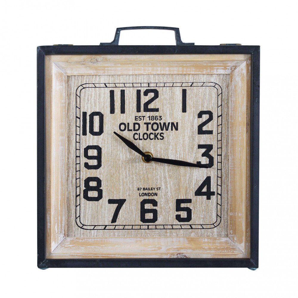 Orologio da parete in Acciaio,Vetro cm 25,5×7,5×28,5 – JUSTIN