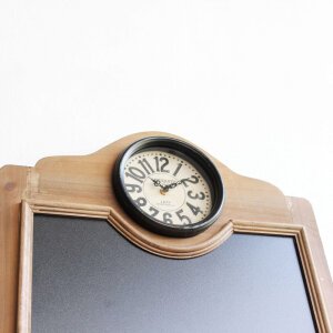 Lavagnetta con orologio in Legno cm 141×14,3×92,5 – TYE