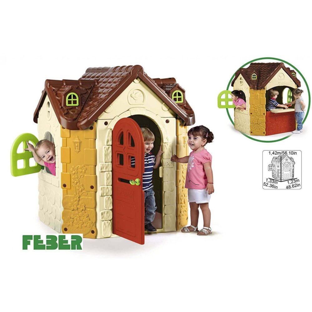 Casetta da Giardino per bambini in Plastica cm 1,235,00x133x1,425,00 – FANCY