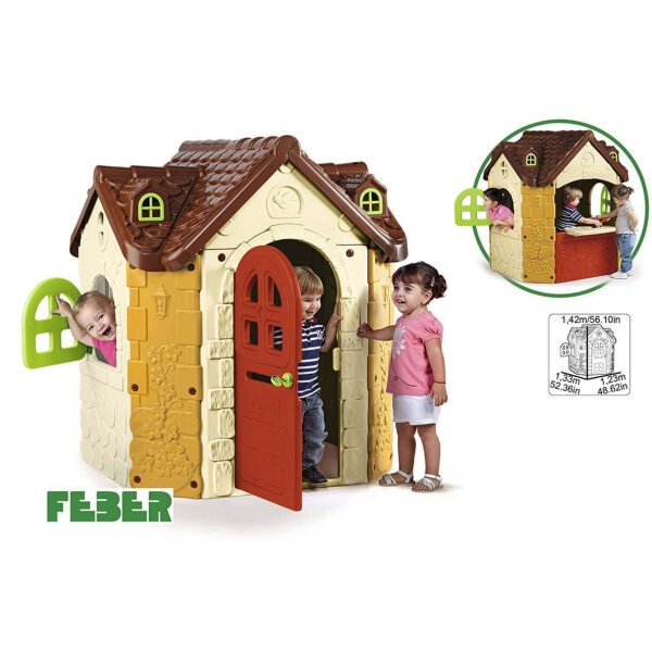 Casetta da Giardino per bambini in Plastica cm 1,235,00x133x1,425,00 – FANCY