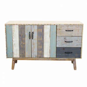 Mobile 3 cassetti 2 ante in Legno cm 126x40x78 – FREDDY