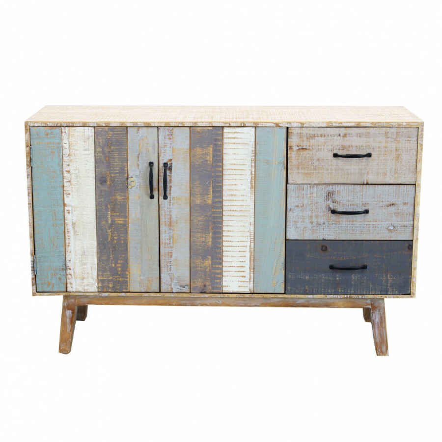 Mobile 3 cassetti 2 ante in Legno cm 126x40x78 – FREDDY