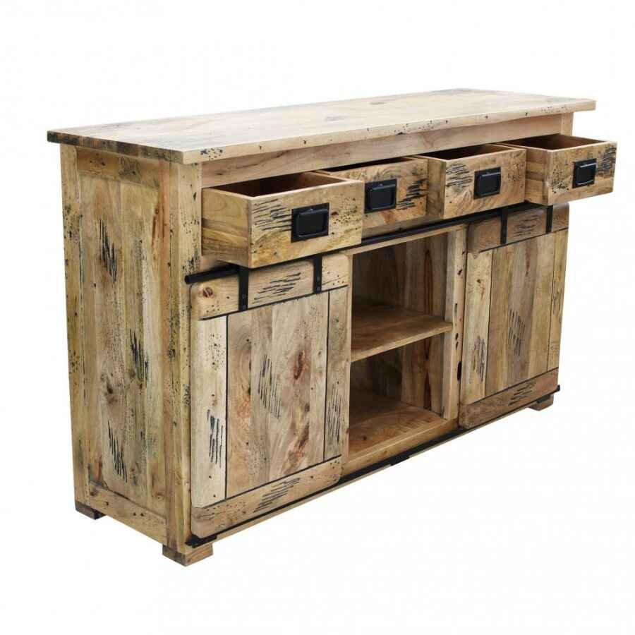 Madia per soggiorno Industrial in Legno cm 150x45x90 – RICK