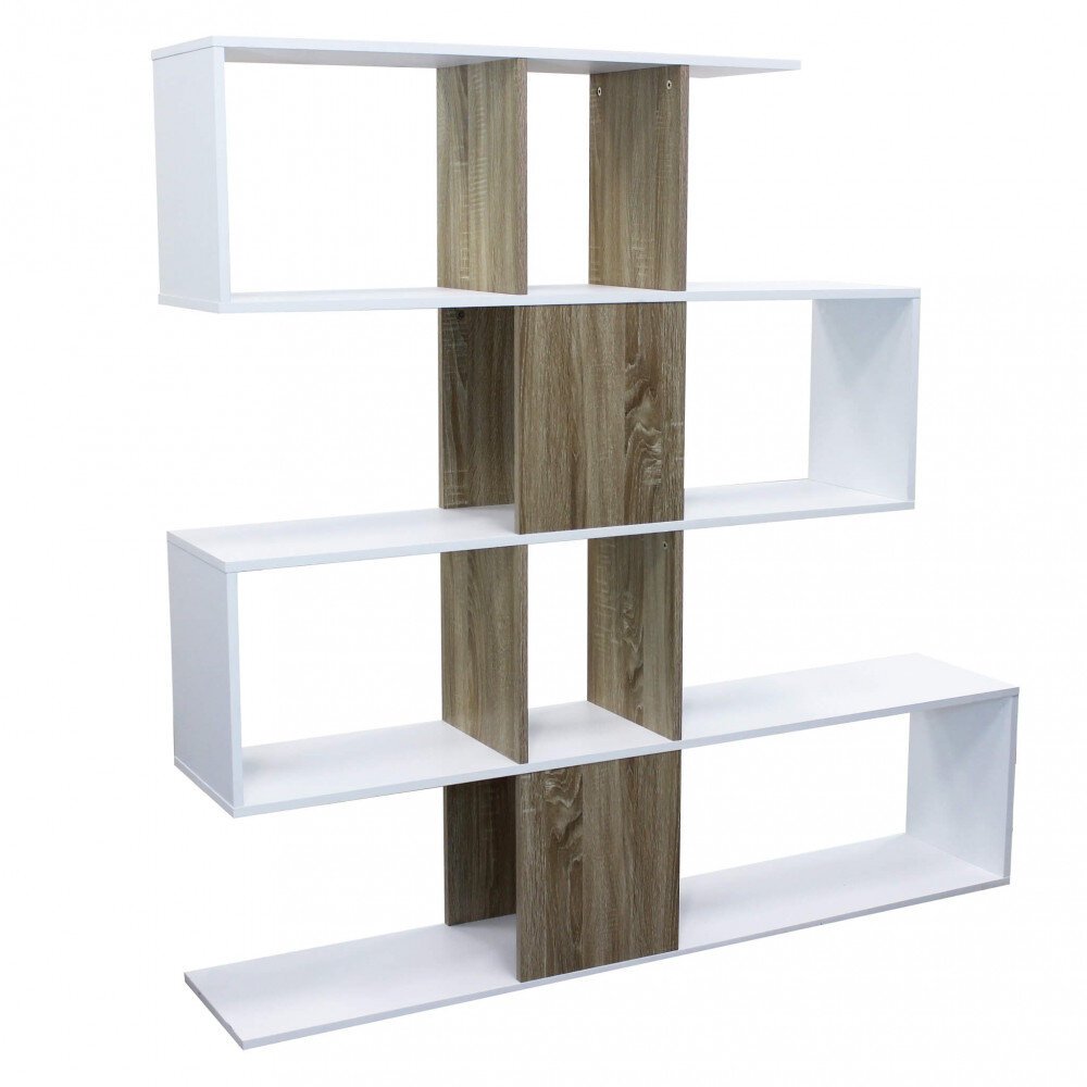 Libreria Moderna di Design in Truciolare cm 145x29x145 – SNAKE