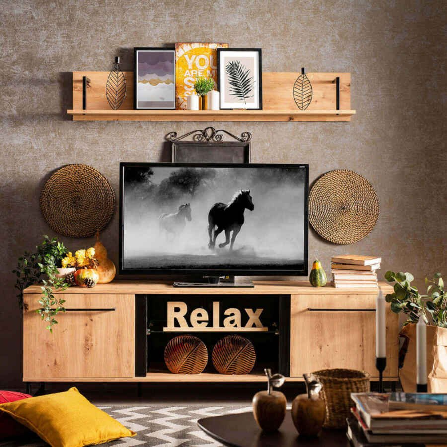 porta tv moderno con 2 ante cm 170,5 x 42 x 54 h – ZENWOOD