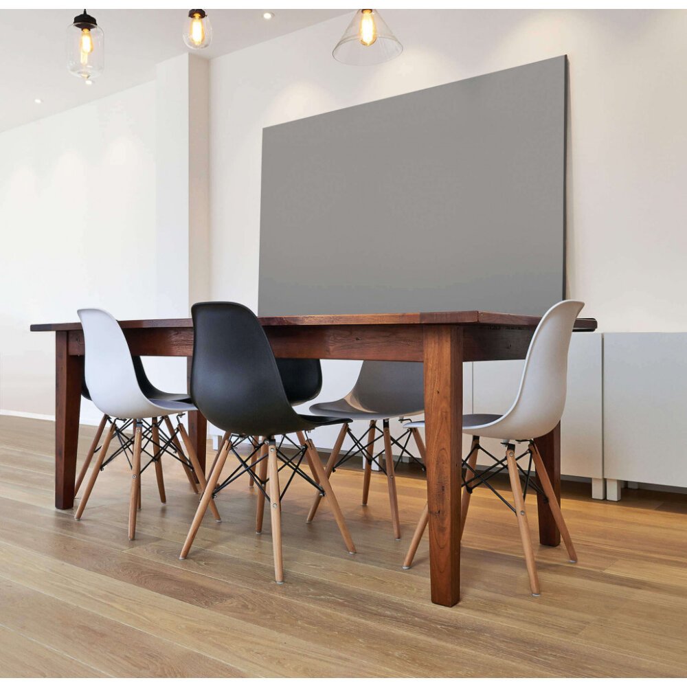 Sedia per Sala da Pranzo scandinava in Legno,Acciaio,Plastica cm 53x47x82 – NOAH