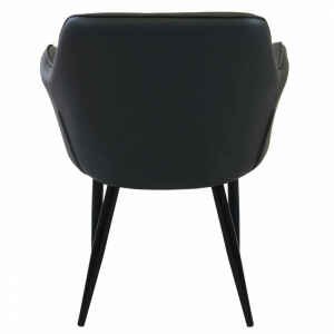 Poltrona per Sala da Pranzo in Ecopelle,Metallo cm 48x62x83 – ROBIN