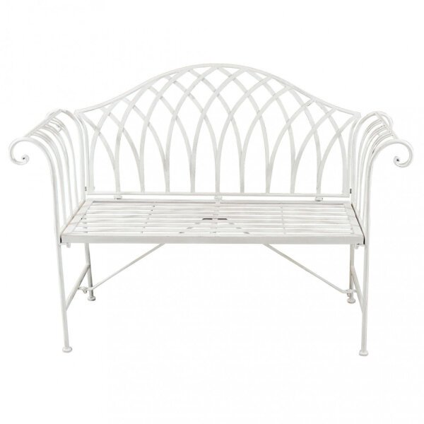 Panca 2 posti stile provenzale in Acciaio cm 128x40x93 – DUKE