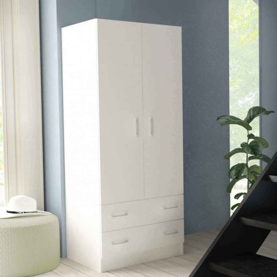 Armadio due ante in Truciolare cm 77x50x180 – COLE