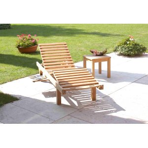 Lettino prendisole in Legno,Teak cm 208x65x35 – PIERS